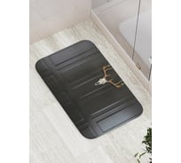 Коврик противоскользящий JoyArty "Череп на стене" для ванной, сауны, бассейна, bath_12780