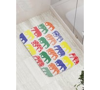 Коврик противоскользящий JoyArty "Узоры для всех слонов" для ванной, сауны, бассейна, bath_12616