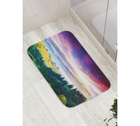 Коврик противоскользящий JoyArty "Туманные холмы" для ванной, сауны, бассейна, bath_13666