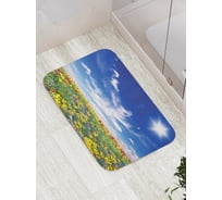 Коврик противоскользящий JoyArty "Цветы под палящим солнцем" для ванной, сауны, бассейна, bath_13642
