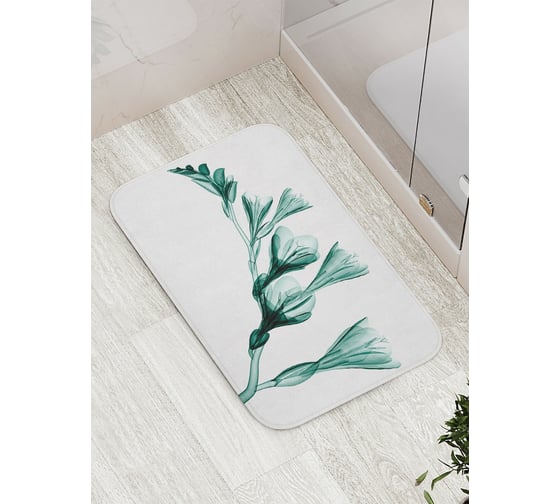 Коврик противоскользящий JoyArty "Скорое цветение" для ванной, сауны, бассейна, bath_14441