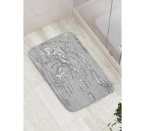 Коврик противоскользящий JoyArty "Обозначения на карте" для ванной, сауны, бассейна, bath_19202