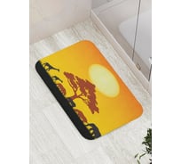 Коврик противоскользящий JoyArty "Африканские звери у дерева" для ванной, сауны, бассейна, bath_14684