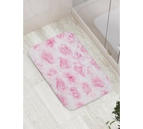 Коврик противоскользящий JoyArty "Цветочные узоры" для ванной, сауны, бассейна, bath_14776