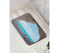 Коврик противоскользящий JoyArty "Через пещеру к морю" для ванной, сауны, бассейна, bath_14747