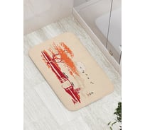 Коврик противоскользящий JoyArty "Японский поселок" для ванной, сауны, бассейна, bath_14935