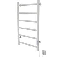 Полотенцесушитель MIXLINE VEGA 80x50 таймер, 289 Вт, 6 перекладин электрический БЕЛЫЙ 556348