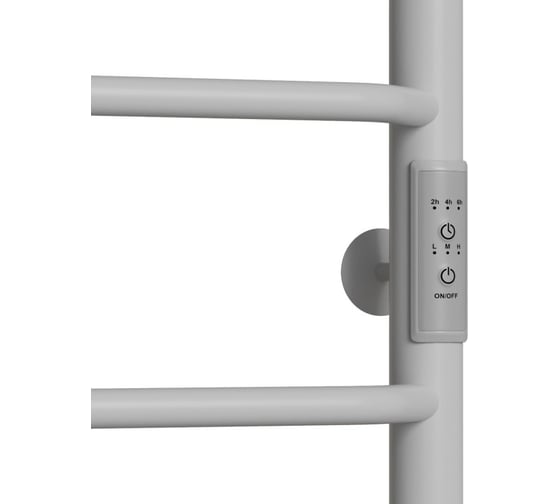 Полотенцесушитель MIXLINE MIRA 80x50 таймер, 336 Вт, 5 перекладин + ПОЛКА электрический БЕЛЫЙ 556356