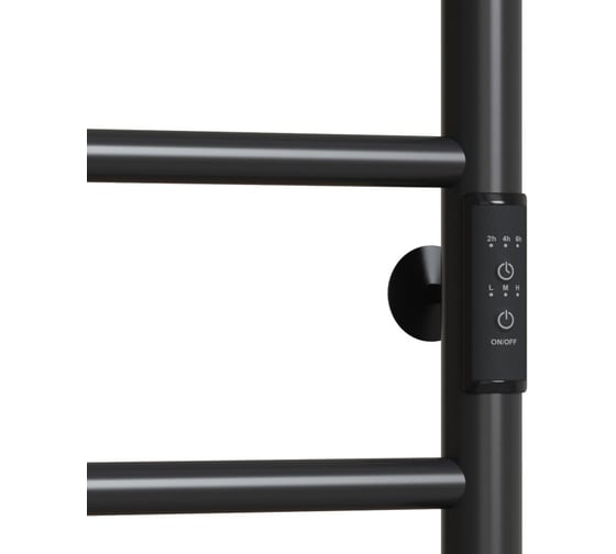 Полотенцесушитель MIXLINE VEGA 80x50 таймер, 289 Вт, 6 перекладин электрический ЧЕРНЫЙ 556349