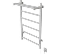 Полотенцесушитель MIXLINE VEGA 80x50 таймер, 318Вт, 5 перекладин + ПОЛКА электрический БЕЛЫЙ 556354