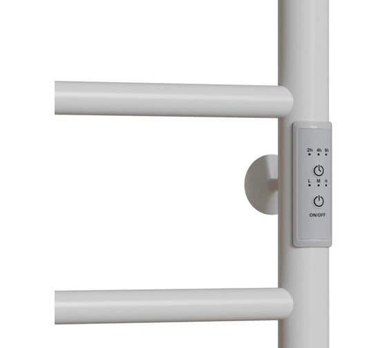 Полотенцесушитель MIXLINE VEGA 80x50 таймер, 318Вт, 5 перекладин + ПОЛКА электрический БЕЛЫЙ 556354