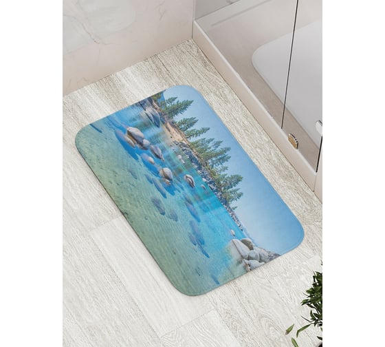 Коврик противоскользящий JoyArty "Морской лес" для ванной, сауны, бассейна, bath_15167