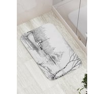 Коврик противоскользящий JoyArty "Лодка по реке" для ванной, сауны, бассейна, bath_14968