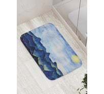 Коврик противоскользящий JoyArty "Волнистые горы" для ванной, сауны, бассейна, bath_14970