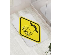 Коврик противоскользящий JoyArty "Инопланетяне на работе" для ванной, сауны, бассейна, bath_19611