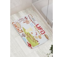 Коврик противоскользящий JoyArty "Контакт с пришельцами" для ванной, сауны, бассейна, bath_19596