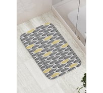 Коврик противоскользящий JoyArty "Редкие перья" для ванной, сауны, бассейна, bath_20225