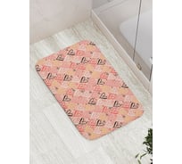 Коврик противоскользящий JoyArty "Сердечный порядок" для ванной, сауны, бассейна, bath_20447