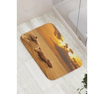 Коврик противоскользящий JoyArty "Плывущие дельфины" для ванной, сауны, бассейна, bath_20425