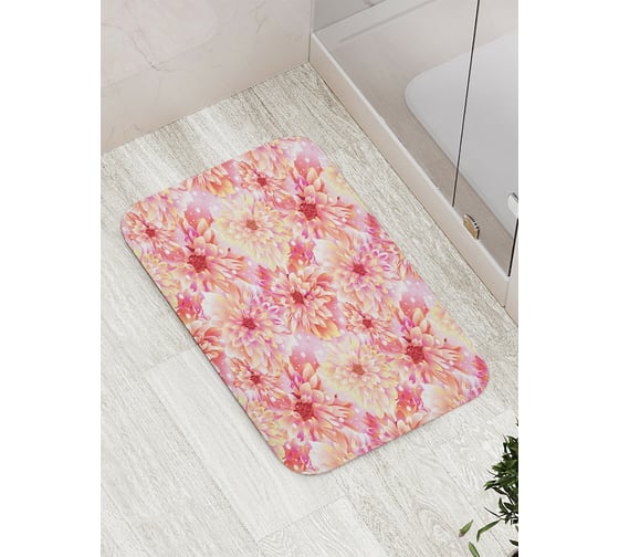Коврик противоскользящий JoyArty "Полет в цветах" для ванной, сауны, бассейна, bath_20486 1