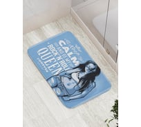 Коврик противоскользящий JoyArty "Королева рок-н-ролла" для ванной, сауны, бассейна, bath_17547