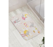 Коврик противоскользящий JoyArty "Зайка-девочка" для ванной, сауны, бассейна, bath_17548