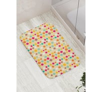 Коврик противоскользящий JoyArty "Цветные узоры" для ванной, сауны, бассейна, bath_17442