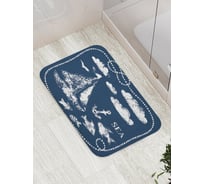 Коврик противоскользящий JoyArty "Морская поэзия" для ванной, сауны, бассейна, bath_17433