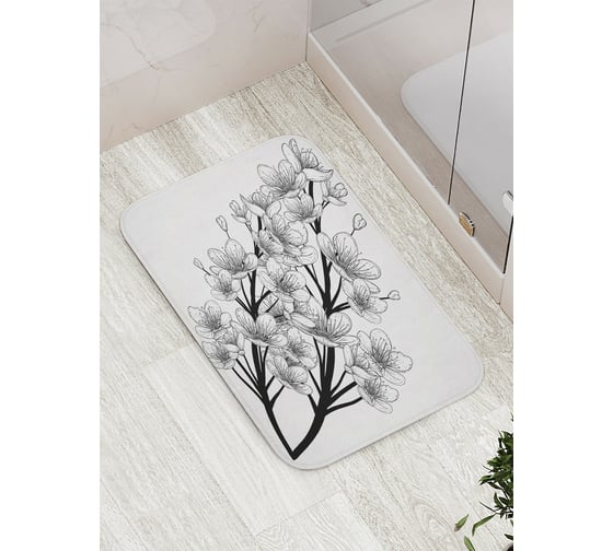 Коврик противоскользящий JoyArty "Ветка таинства" для ванной, сауны, бассейна, bath_18111 1