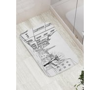 Коврик противоскользящий JoyArty "Серые будни" для ванной, сауны, бассейна, bath_18039