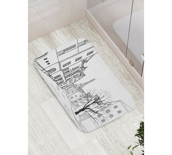 Коврик противоскользящий JoyArty "Серые будни" для ванной, сауны, бассейна, bath_18039 1