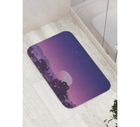 Коврик противоскользящий JoyArty "Луна за городом" для ванной, сауны, бассейна, bath_18028