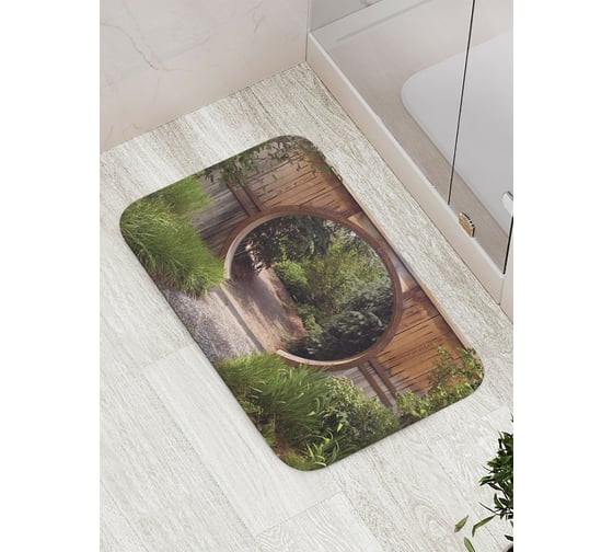 Коврик противоскользящий JoyArty "Круглая арка" для ванной, сауны, бассейна, bath_17894 1