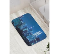 Коврик противоскользящий JoyArty "Ночная жизнь города" для ванной, сауны, бассейна, bath_18075