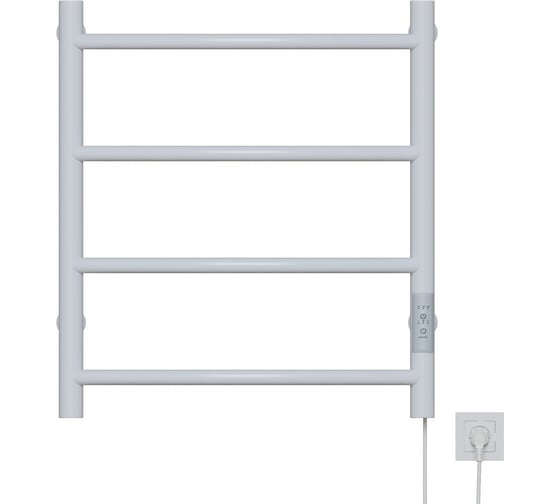Полотенцесушитель MIXLINE CAPELLA 60x50 таймер, 201 Вт, 4 перекладины, электрический, белый 556339