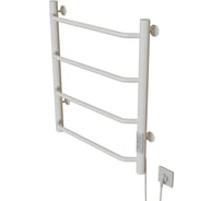 Полотенцесушитель MIXLINE MIRA 80x50 таймер, 253 Вт, 6 перекладин электрический БЕЛЫЙ 556350