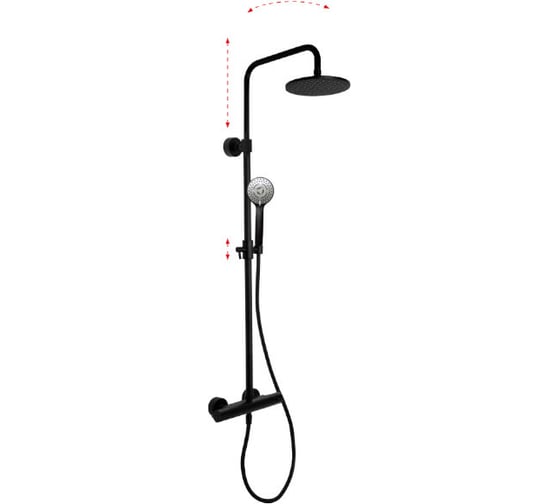 Душевая стойка с термостатом FIMA CARLO FRATTINI WELLNESS F4285/R259NS