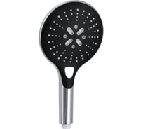 Лейка для душа Olive's, круглая 3-х режимная, черный-хром D193