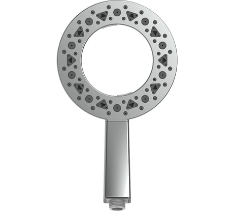 Лейка для душа OLIVE'S, круглая с отверстием по центу, дизайнерская, зеркальный хром D187