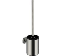 Ерш для унитаза круглый САНАКС настенный, из нержавеющей стали, цвет хром 80165