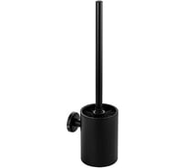 Ерш для унитаза круглый САНАКС настенный, матовый, из нержавеющей стали , цвет черный 80167