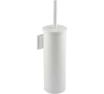 Ерш для унитаза круглый САНАКС настенный, из нержавеющей стали, цвет белый 31402