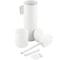 Ерш для унитаза круглый САНАКС настенный, из нержавеющей стали, цвет белый 31402 2