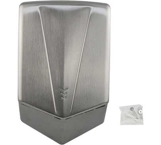 Сушилка для рук GFmark антивандальная, модель V-windblade 1300 W, корпус из нержавеющей стали марки SUS 304, цвет сатин 6855-N
