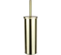 Ёрш для унитаза САНАКС напольный, под ЗОЛОТО, круглый, из нержавеющей стали 307-G