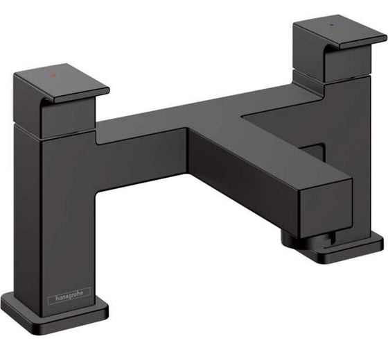 Смеситель для ванны Hansgrohe Vernis Shape на 2 отверстия, матовый черный 71452670 1