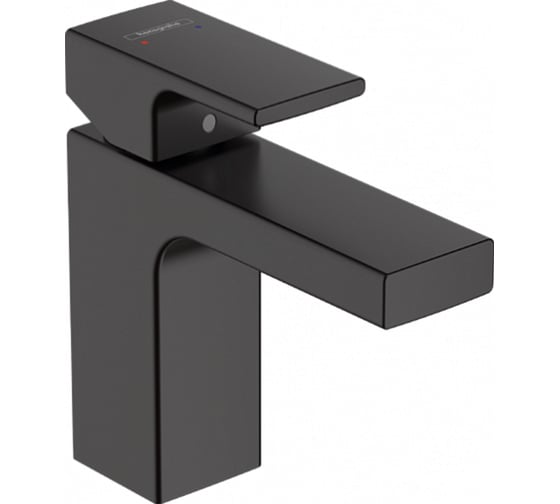 Смеситель для раковины Hansgrohe Vernis Shape 100, без сливного набора, матовый черный 71569670 1