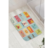 Коврик противоскользящий JoyArty "Морские грезы" для ванной, сауны, бассейна, bath_2795