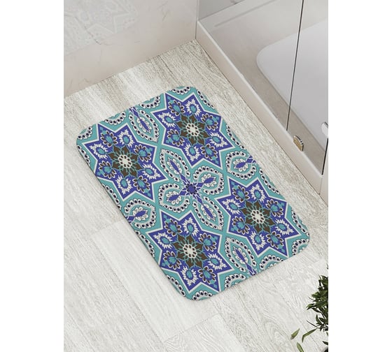 Коврик противоскользящий JoyArty "Цветы династии" для ванной, сауны, бассейна, bath_9494 1