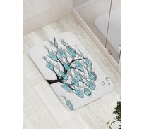 Коврик противоскользящий JoyArty "Рыбное дерево" для ванной, сауны, бассейна, bath_20575